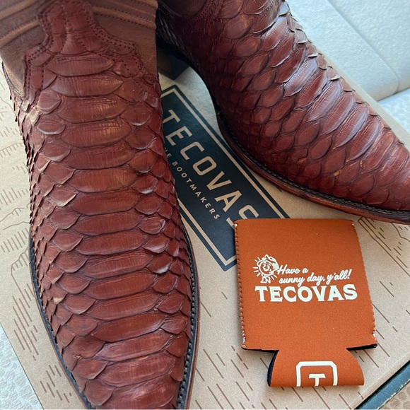 Tecovas The Barrett in Brick Python Size 14D - Picture 3 of 6